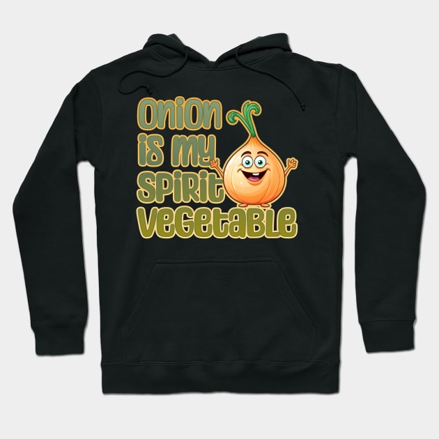 Onion is My Spirit Vegetable Hoodie by DanielLiamGill